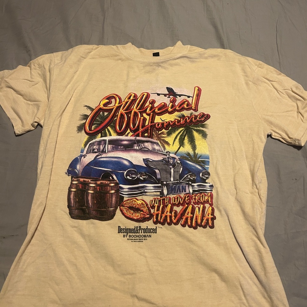 Cream Graphic T-Shirt